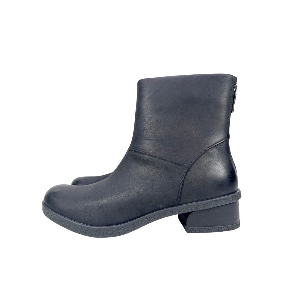 Dansko‎ Brianne Burnished Black Leather Ankle Boots Womens 6.5-7 EU37 Waterproof